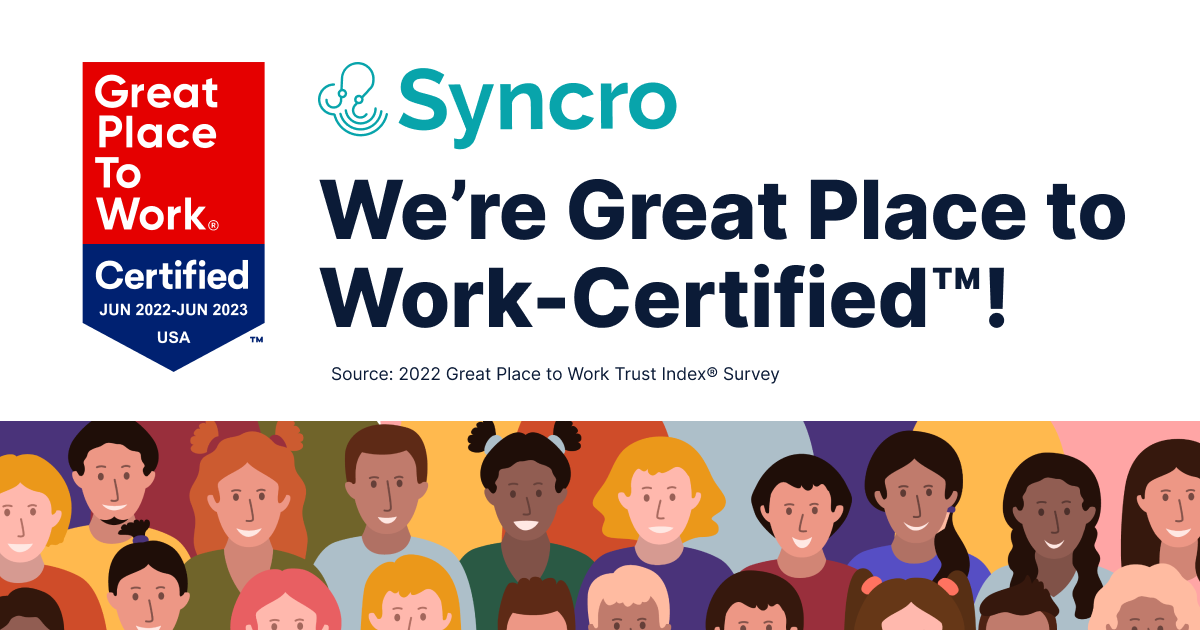 It’s Official: Syncro Is a Great Place to Work!