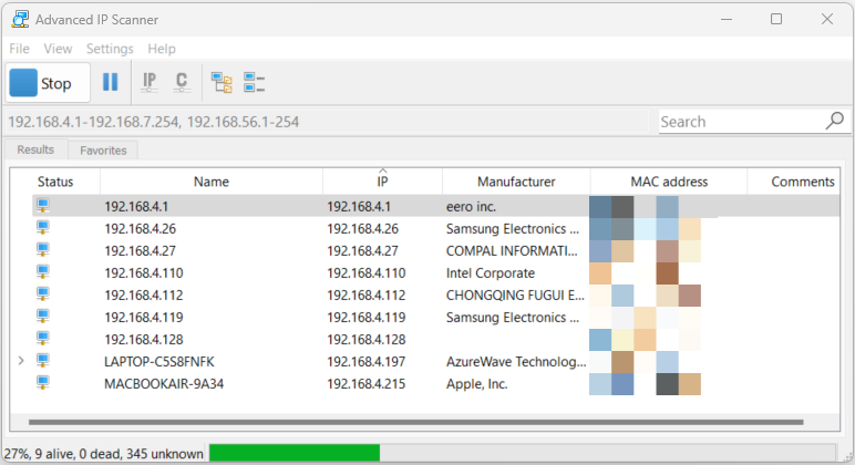 Advanced IP Scanner Dashboard Tool Network Discovery