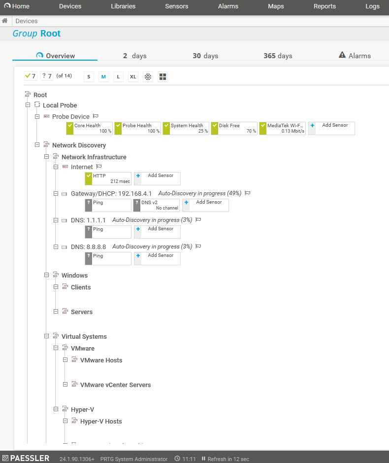 Network Discovery Tool Paessler PRTG Network Monitor Group