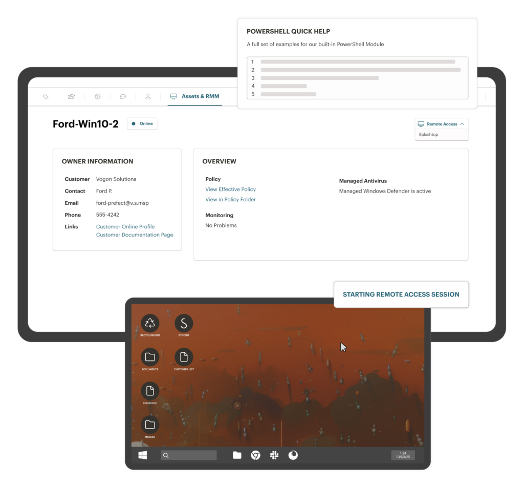 IT Management Platforms for Construction | Syncro