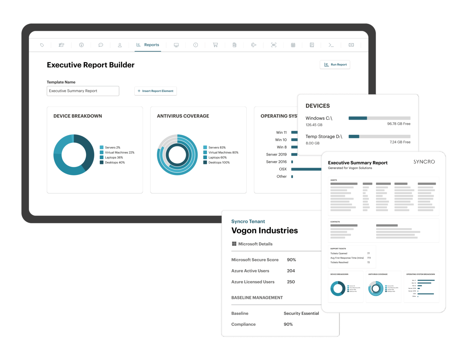 Core Tech Reporting Executive IT Reporting & Analytics Software | Syncro